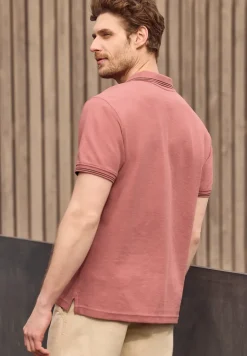 Poloshirt met structuur