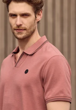 Poloshirt met structuur