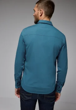 Popeline stretch overhemd