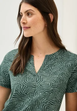 Printshirt in tuniekstijl