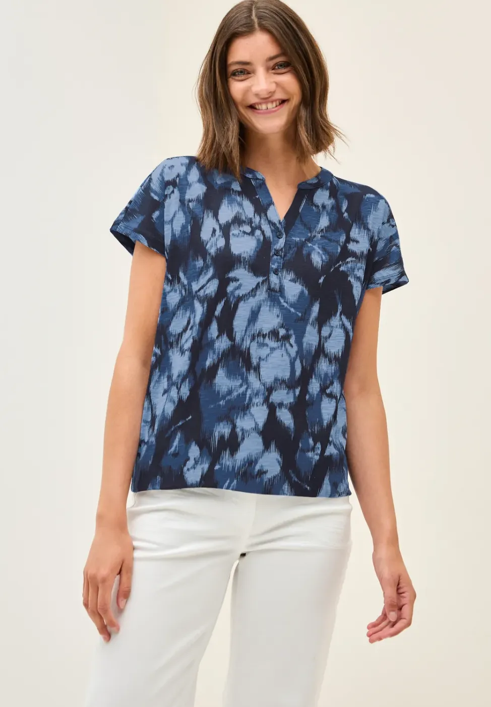 Printshirt in tuniekstijl