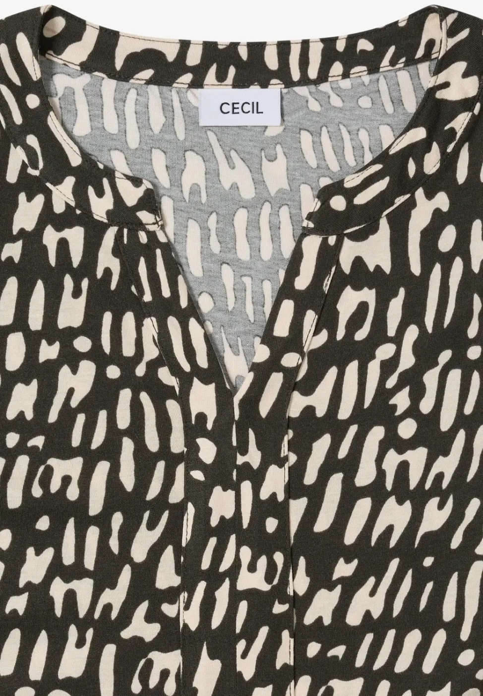 Printshirt in tuniekstijl