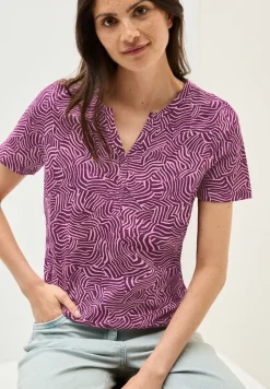 Printshirt in tuniekstijl