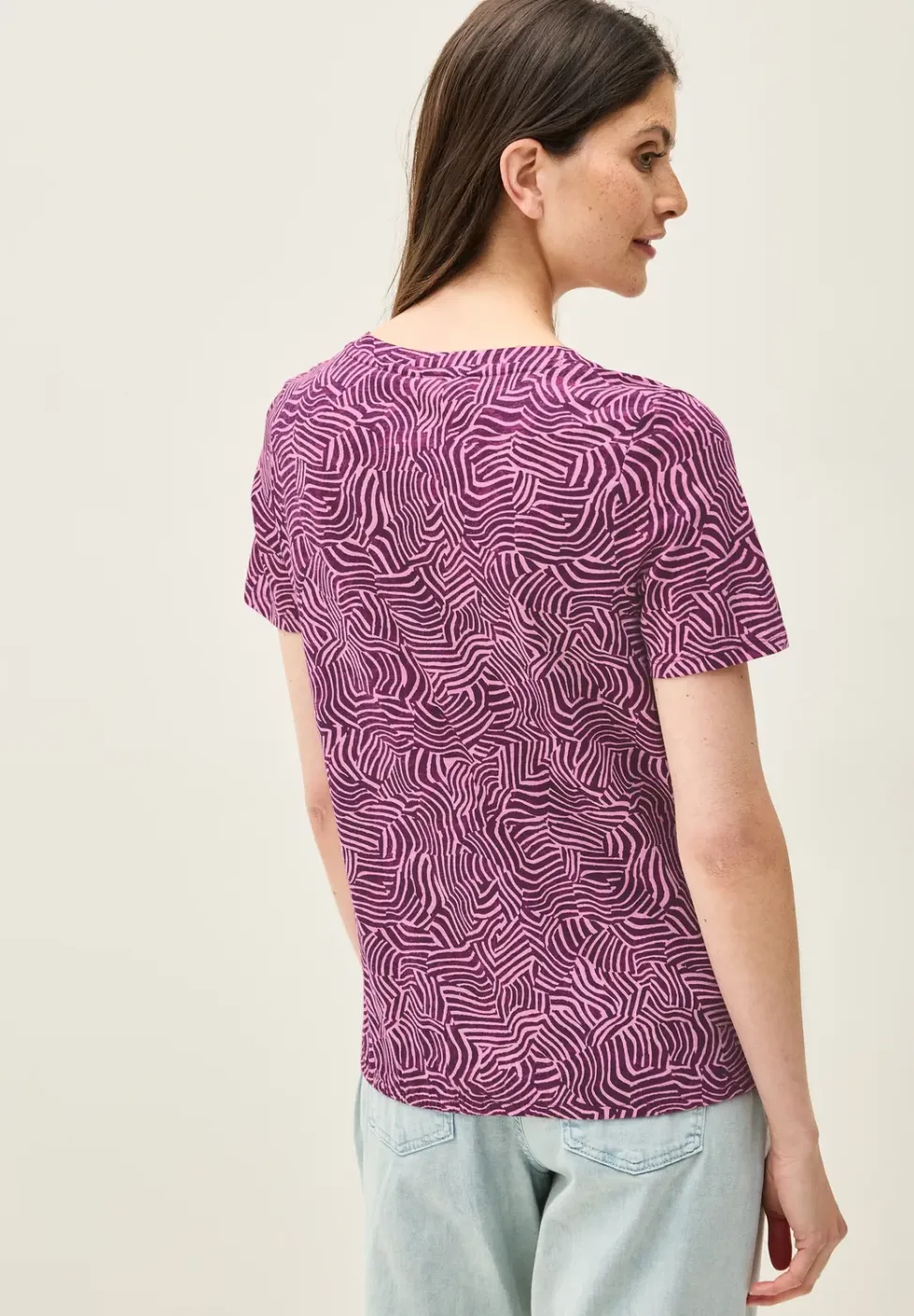 Printshirt in tuniekstijl
