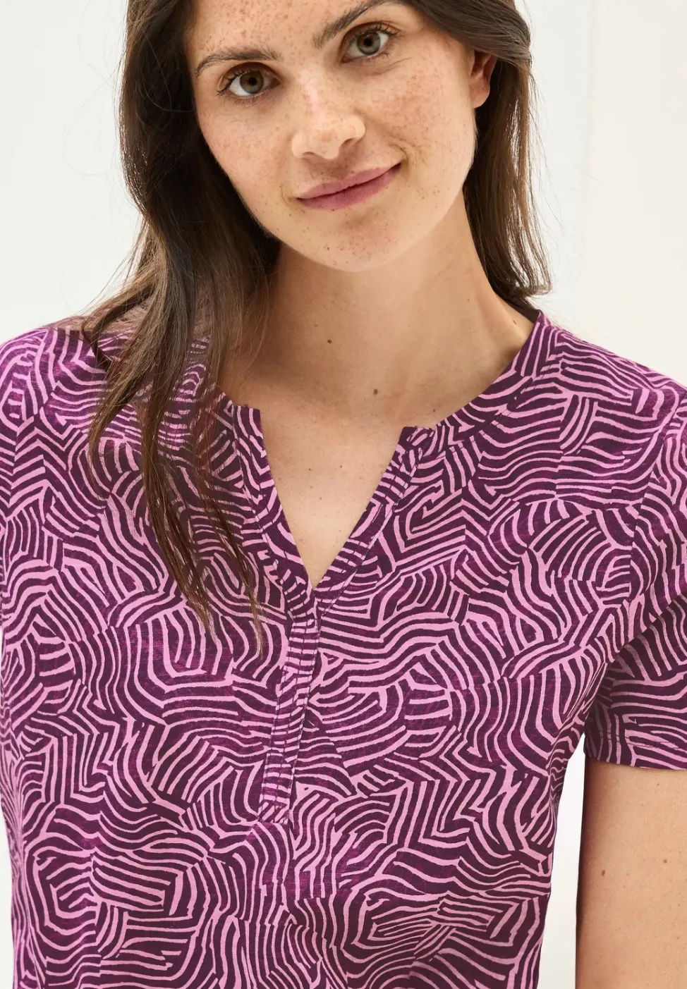 Printshirt in tuniekstijl