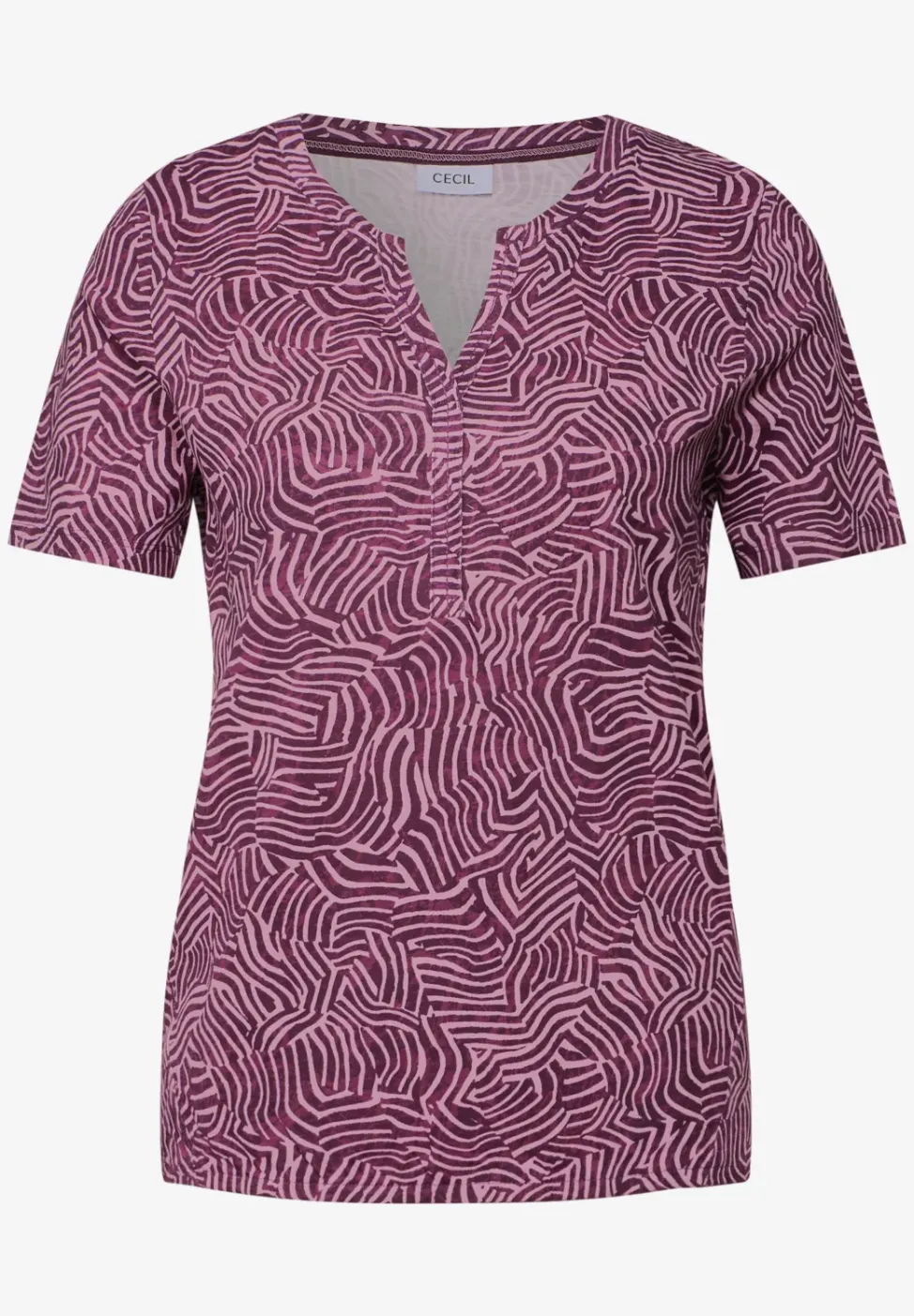 Printshirt in tuniekstijl