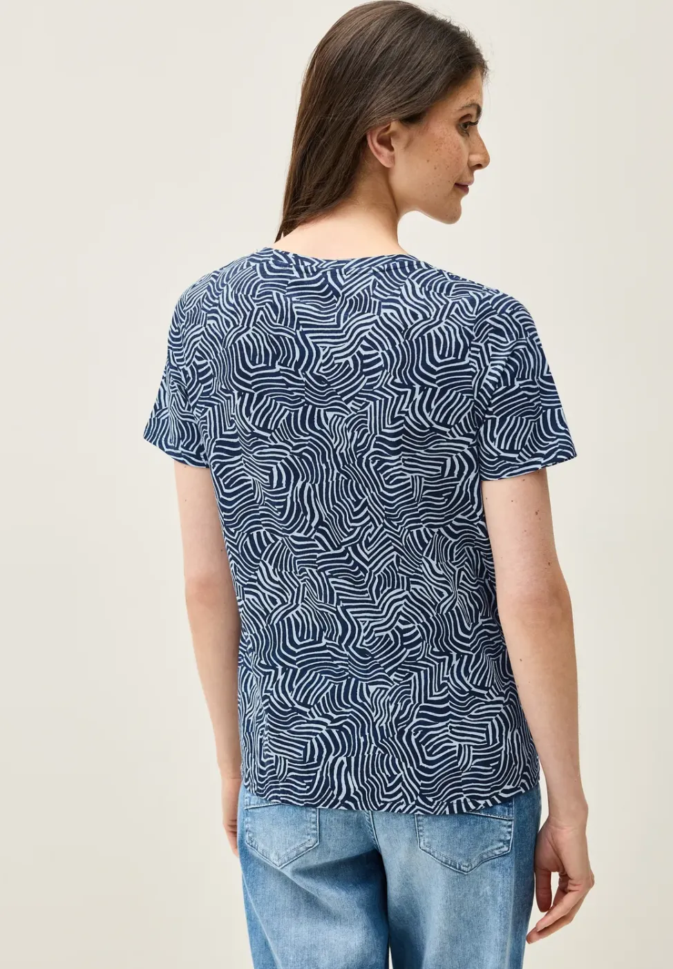 Printshirt in tuniekstijl