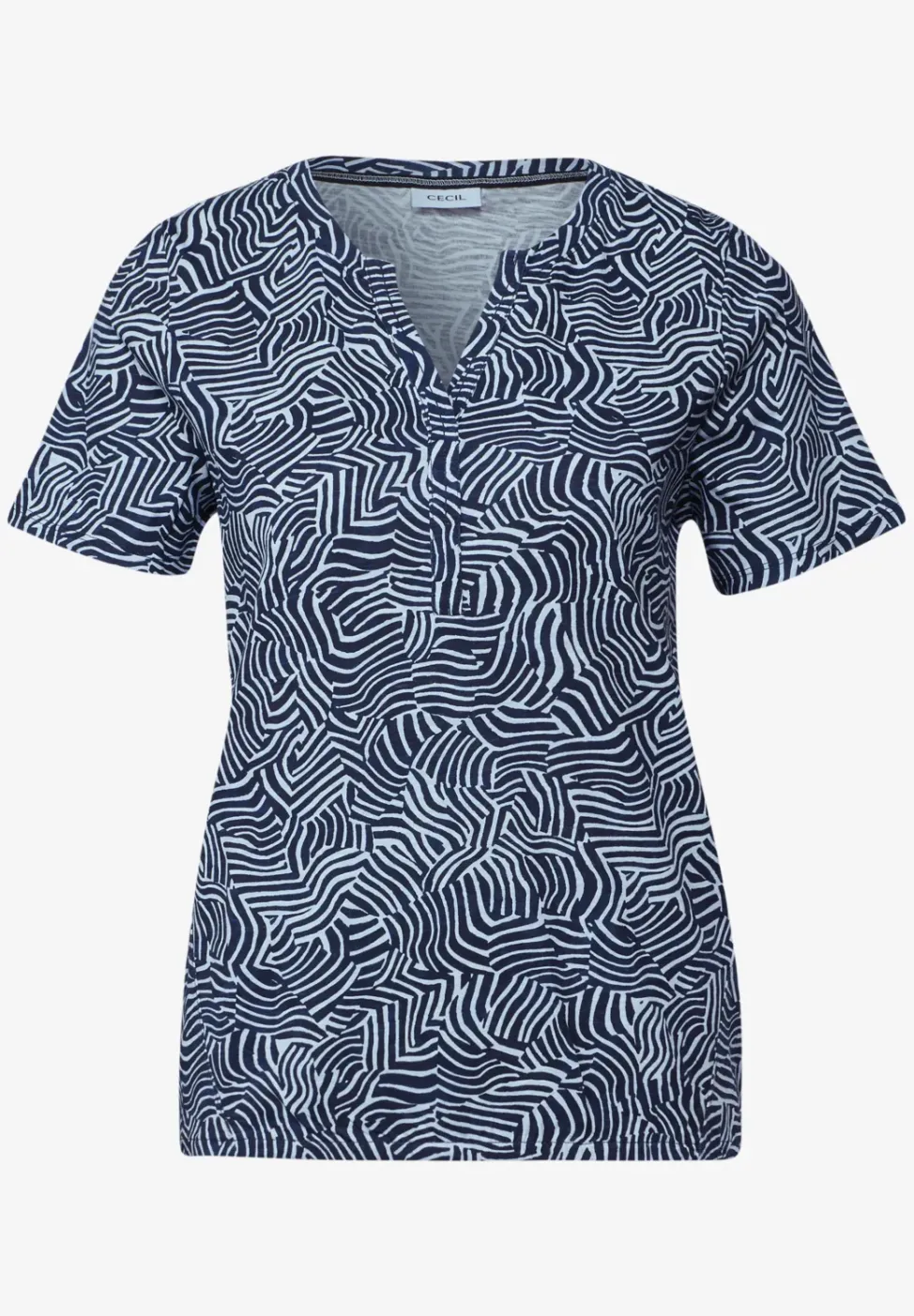 Printshirt in tuniekstijl