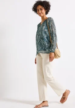 Raglan chiffon blouse