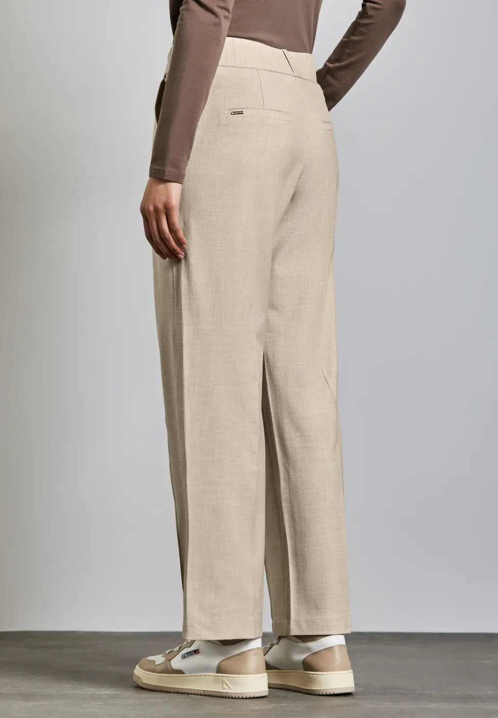 Rechte gemêleerde broek