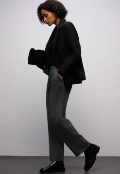 Rechte legging jacquard broek