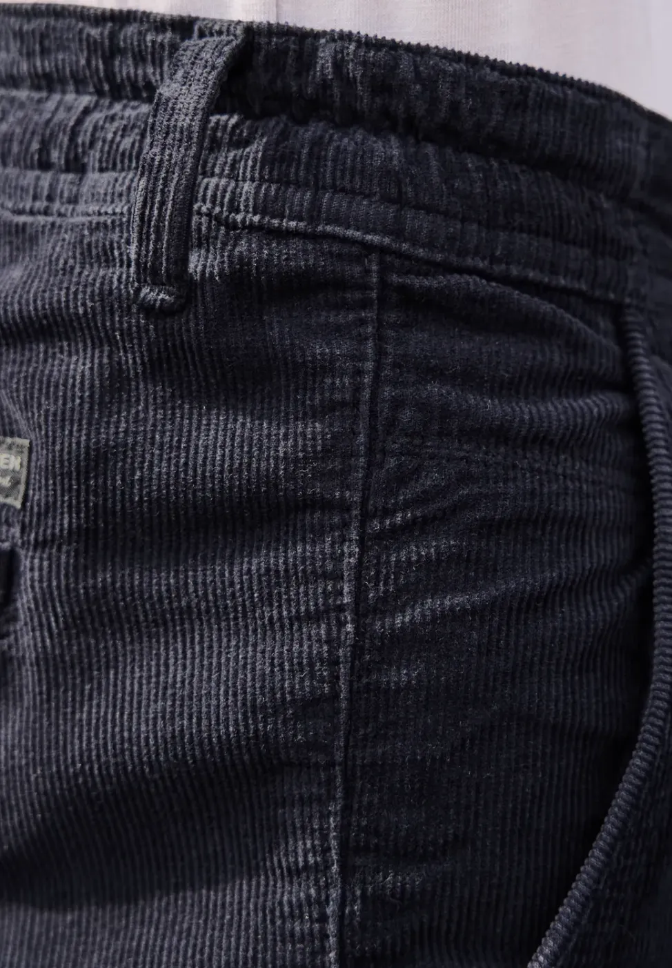 Regular Fit chino shorts van ribfluweel