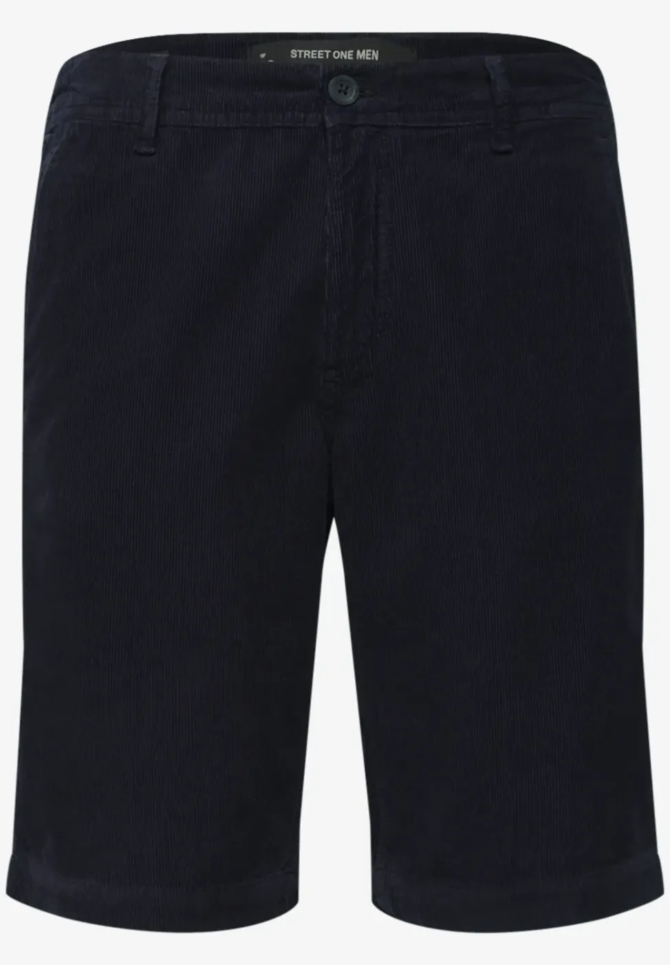 Regular Fit chino shorts van ribfluweel