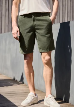 Regular Fit chino shorts van corduroy