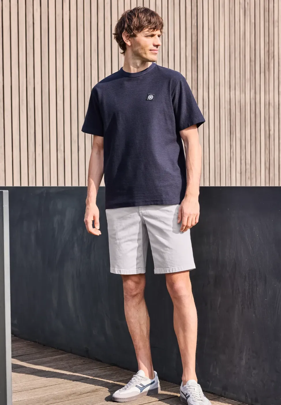 Regular Fit chino shorts met zakken
