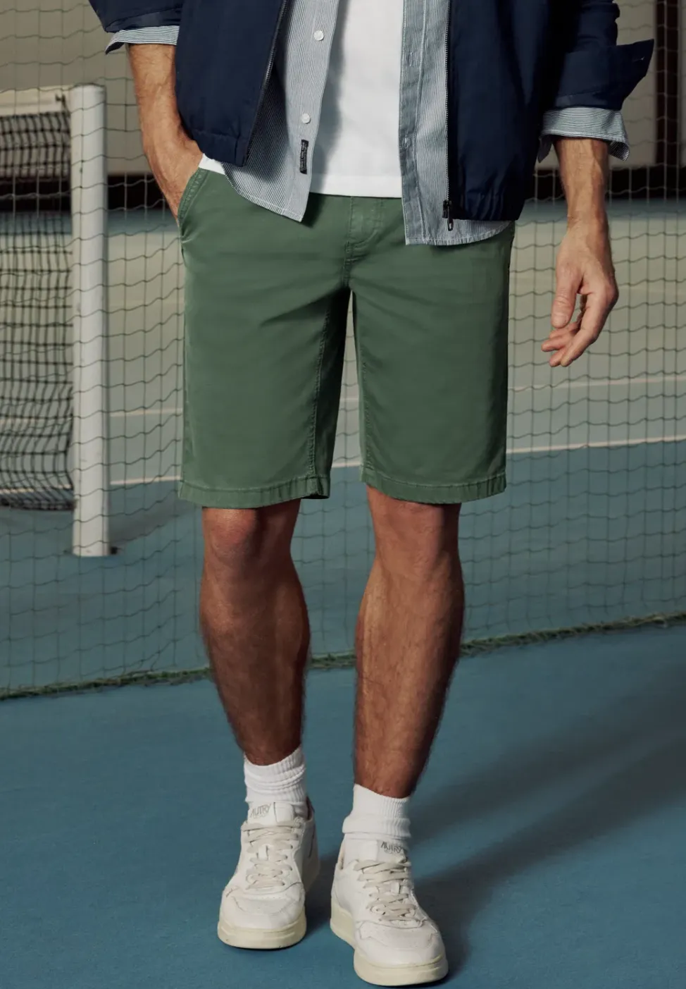 Regular Fit chino shorts met zakken