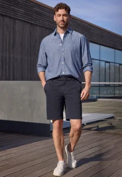 Regular Fit chino shorts met zakken