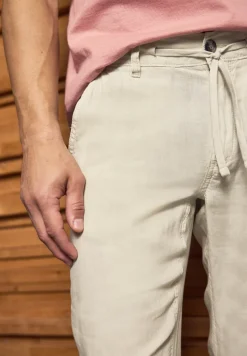 Relaxed Fit linnen chino