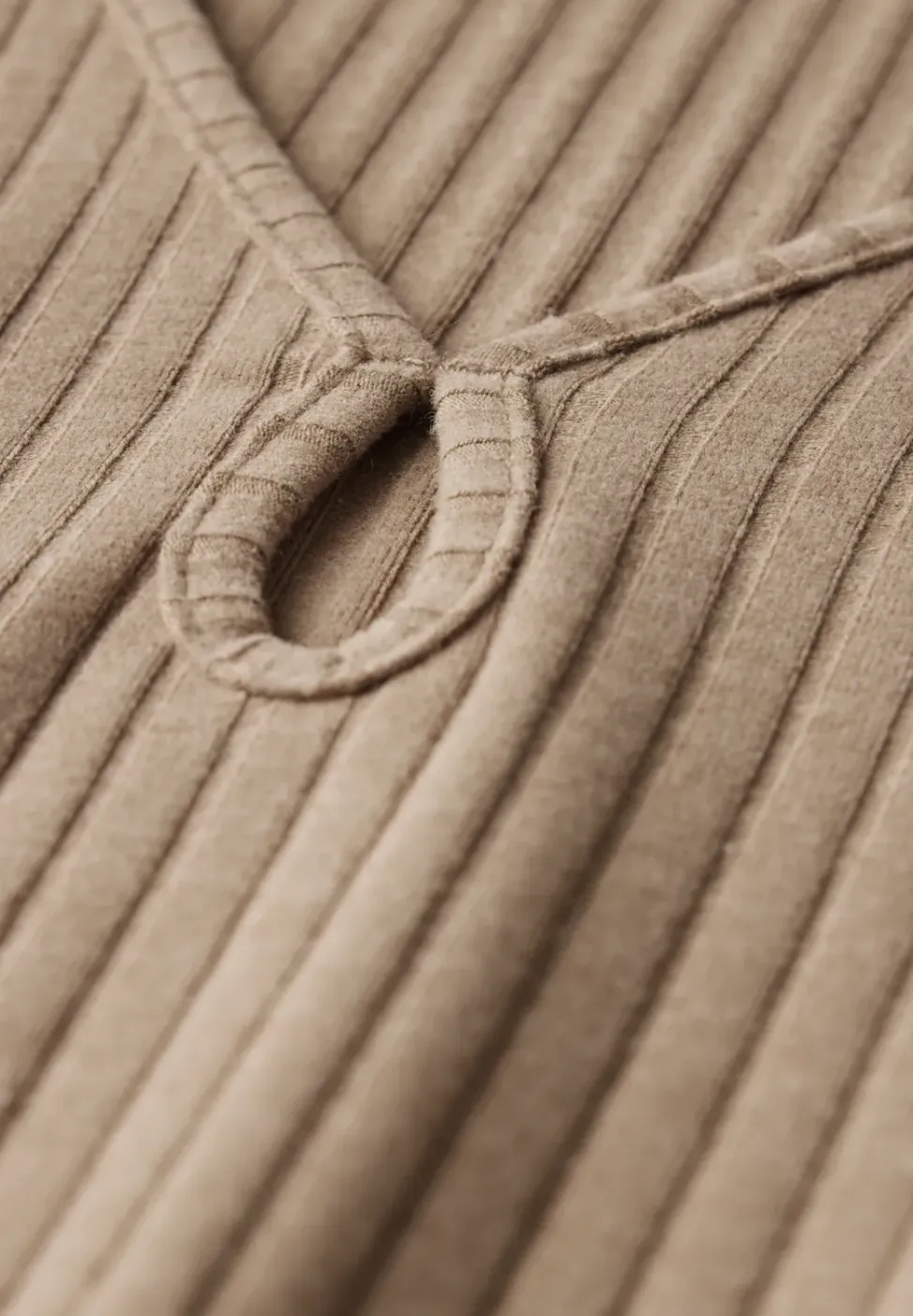 Ribtricot jurk