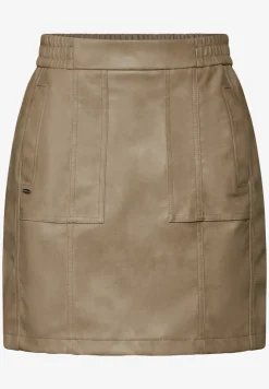Rok in lederlook