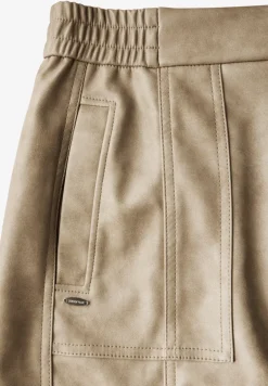 Rok in lederlook