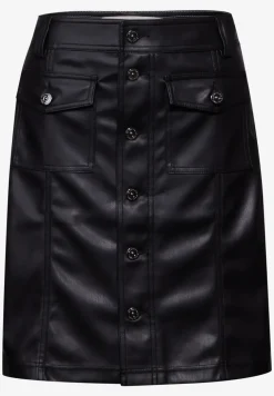 Rok in lederlook