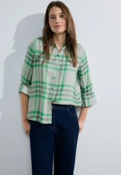 Ruiten blouse van viscose