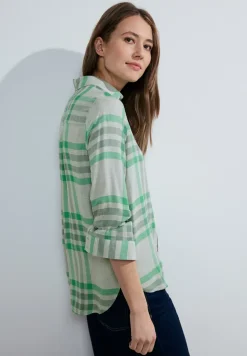 Ruiten blouse van viscose