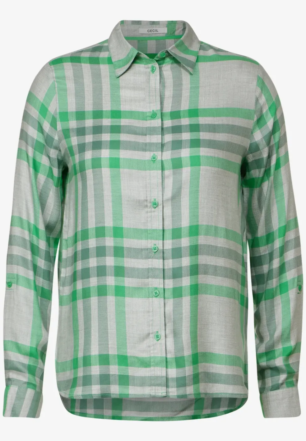 Ruiten blouse van viscose