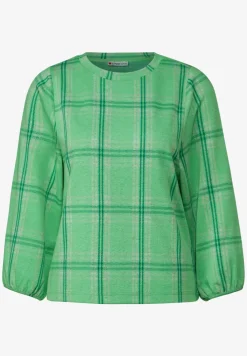 Ruiten shirt met 3/4-mouwen