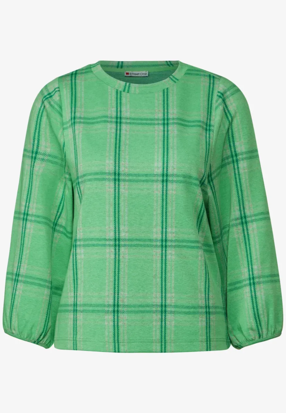 Ruiten shirt met 3/4-mouwen