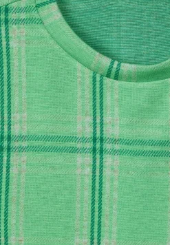 Ruiten shirt met 3/4-mouwen