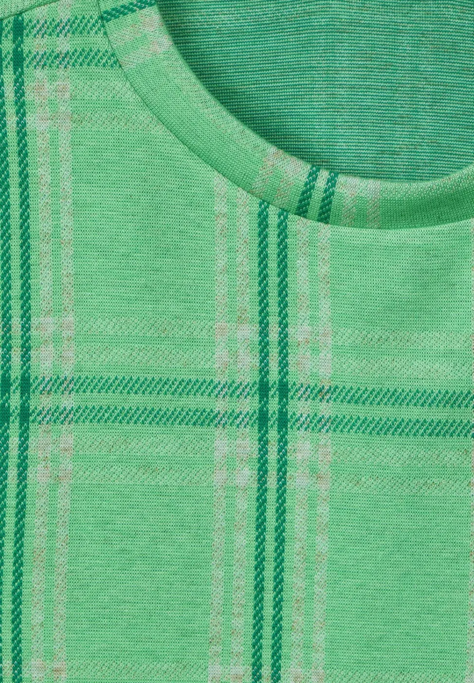 Ruiten shirt met 3/4-mouwen