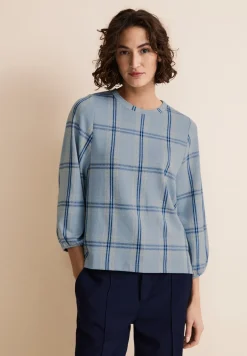 Ruiten shirt met 3/4-mouwen