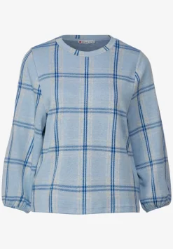 Ruiten shirt met 3/4-mouwen