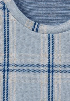 Ruiten shirt met 3/4-mouwen