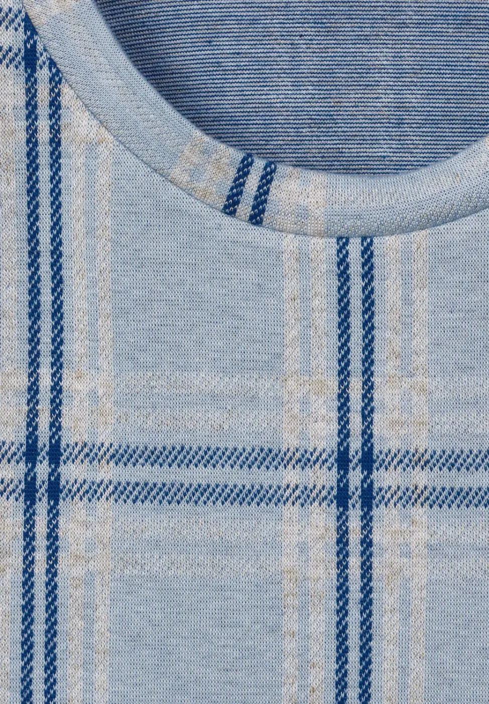 Ruiten shirt met 3/4-mouwen