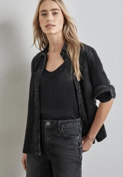 Satijnen blouse top