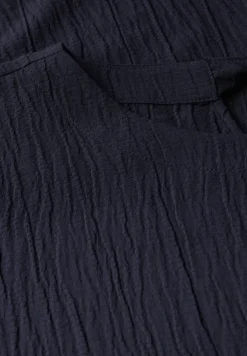 Seersucker jurk in effen kleur
