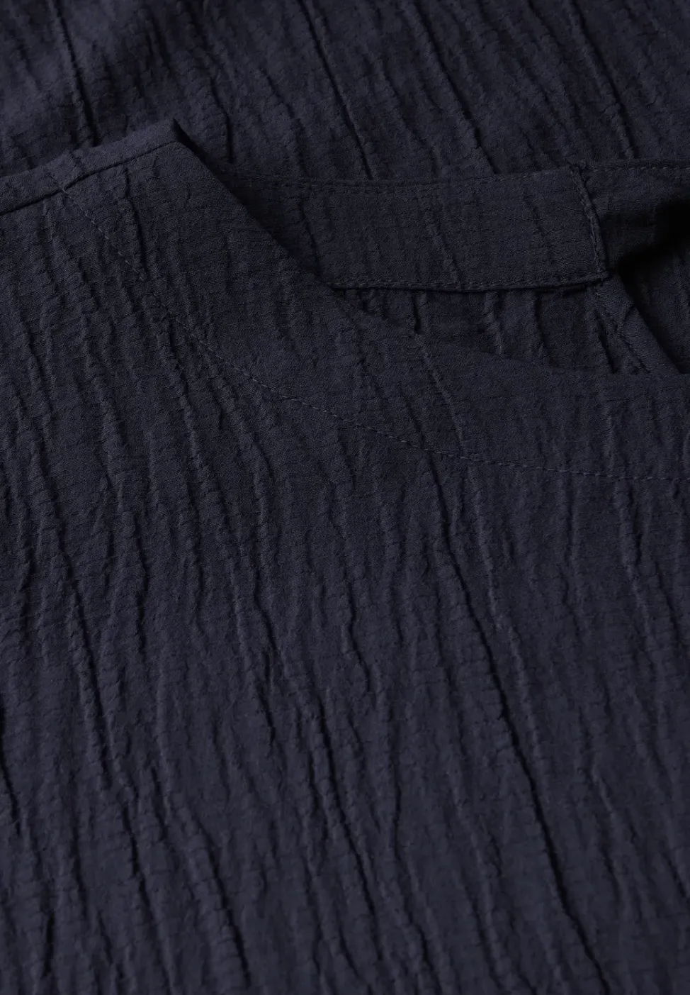 Seersucker jurk in effen kleur