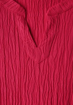 Seersucker jurk met volants