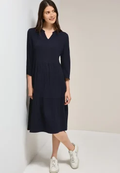 Seersucker jurk met volants