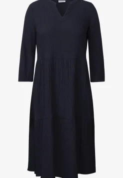 Seersucker jurk met volants