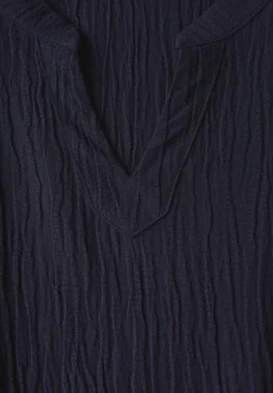 Seersucker jurk met volants