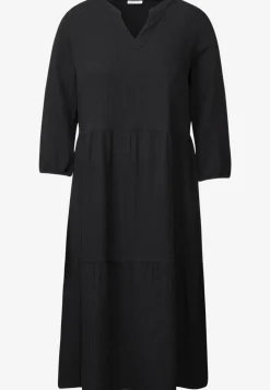 Seersucker jurk met volants