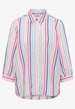 Seersucker overhemd blouse