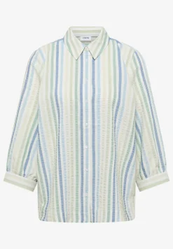 Seersucker overhemd blouse