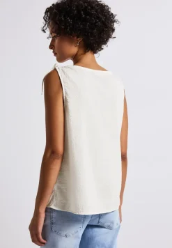 Seersucker blouse top