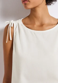 Seersucker blouse top