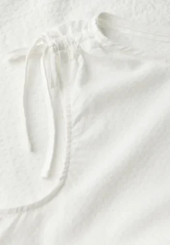 Seersucker blouse top